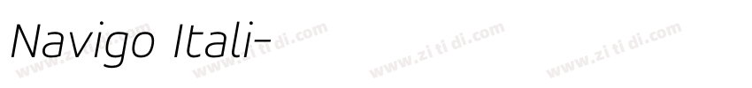 Navigo Itali字体转换